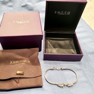 John Hardy Legends Naga Dragon Bracelet silver w/Sapphire eyes